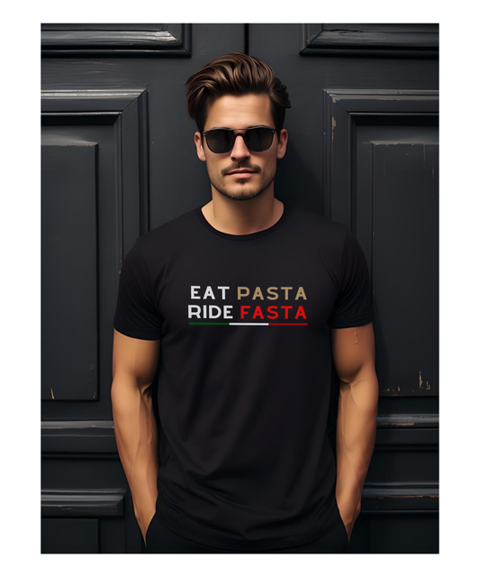 "Eat Pasta, Ride Fasta" T-Shirt